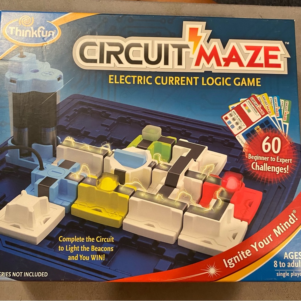 ThinkFun Circuit Maze: Electric Current Logic Game